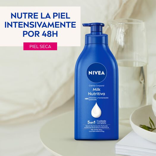 CREMA CORPORAL NIVEA MILK NUTRITIVA PIEL EXTRA SECA 1000ML, , large image number 2