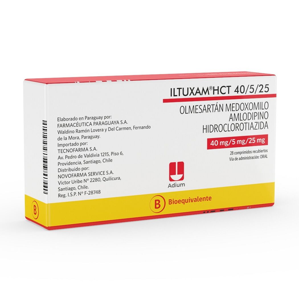 ILTUXAM HCT 40/5/25, 28 comprimidos, , large image number 1
