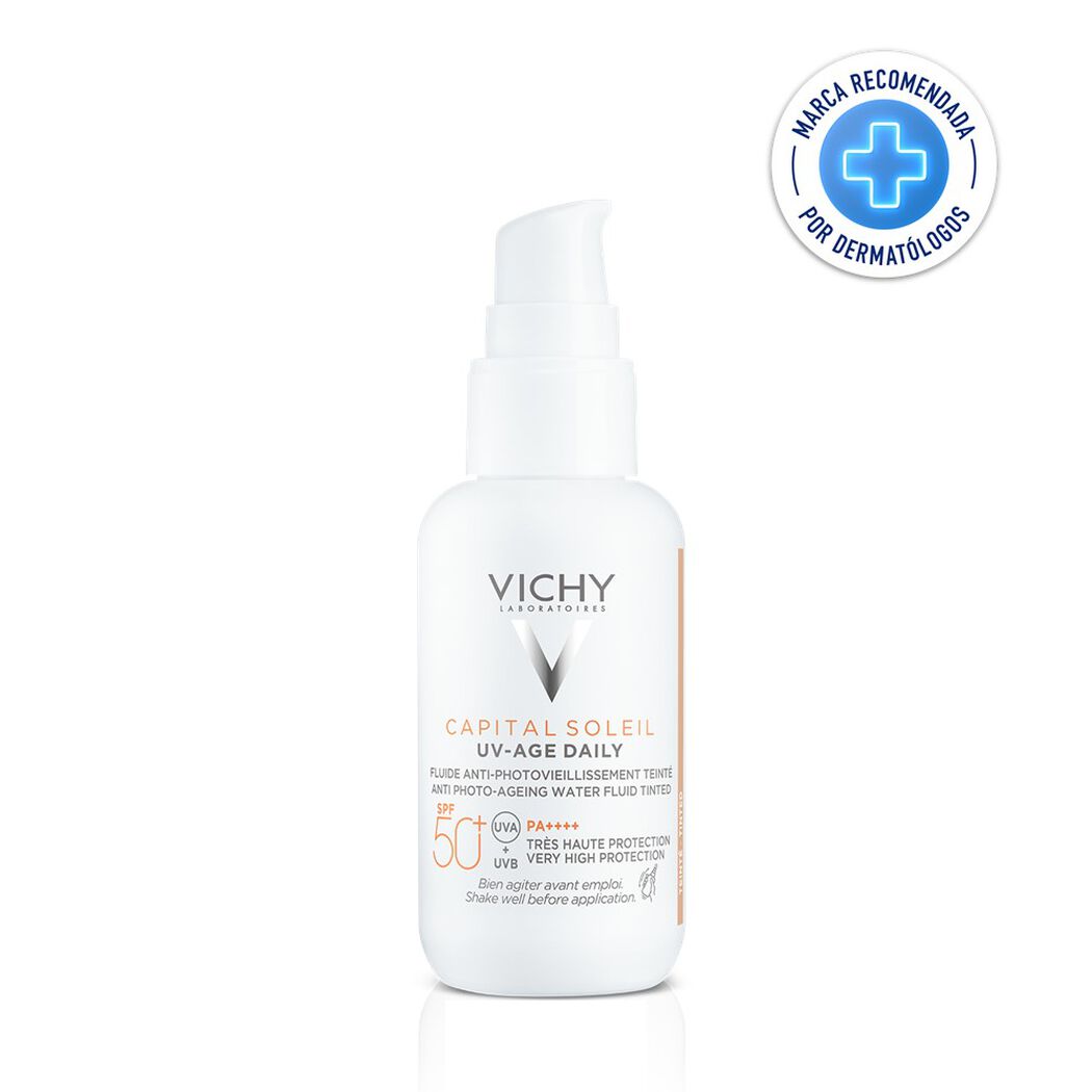 Protector Solar Vichy Capital Soleil UV Age Daily Con Color Rostro FPS 50+ 40 mL, , large image number 0