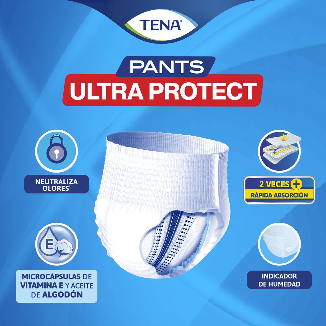 Ropa Interior Desechable TENA Pants Ultra Protect G 30 Unid, , large image number 2