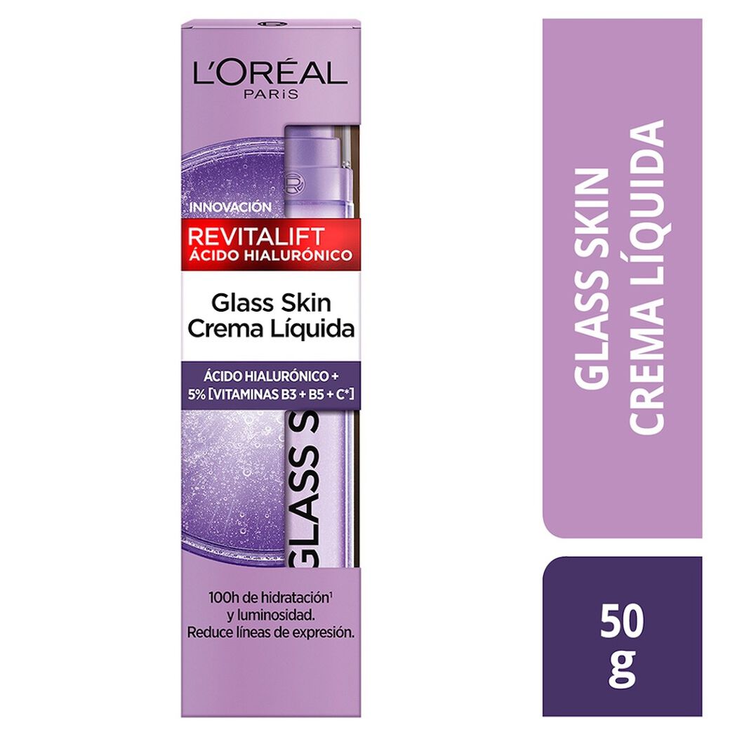 Crema Facial Glass Skin L'Or&eacute;al Paris Revitalift Filler 50 Ml, , large image number 0
