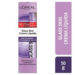 Crema Facial Glass Skin L'Or&eacute;al Paris Revitalift Filler 50 Ml