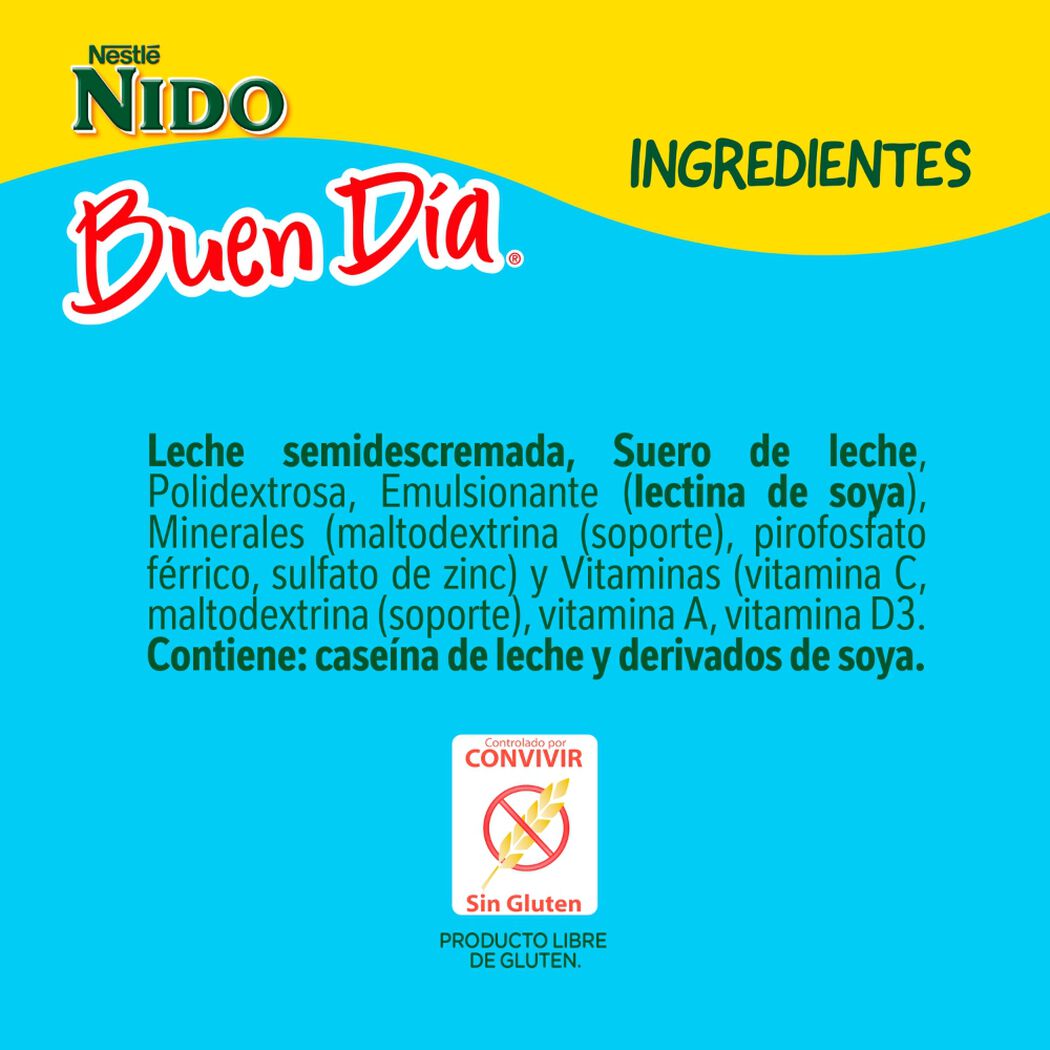 Bebida Láctea Nido Buen Día Semidescremada 700g , , large image number 4