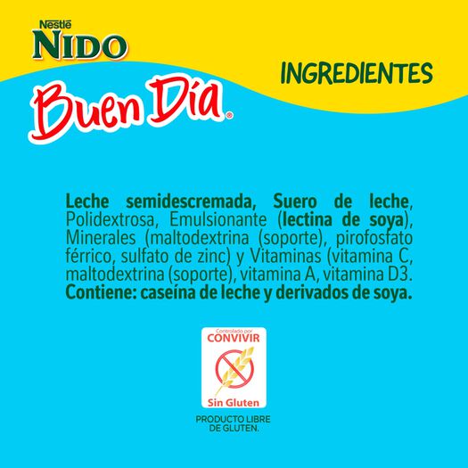 Bebida Láctea Nido Buen Día Semidescremada 700g , , large image number 4
