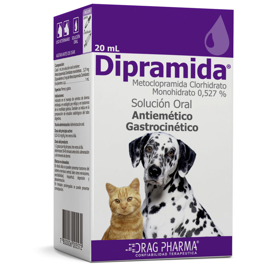 Vet. Dipramida x 20 ml Soluci&oacute;n Oral para Perros y Gatos, , large image number 0