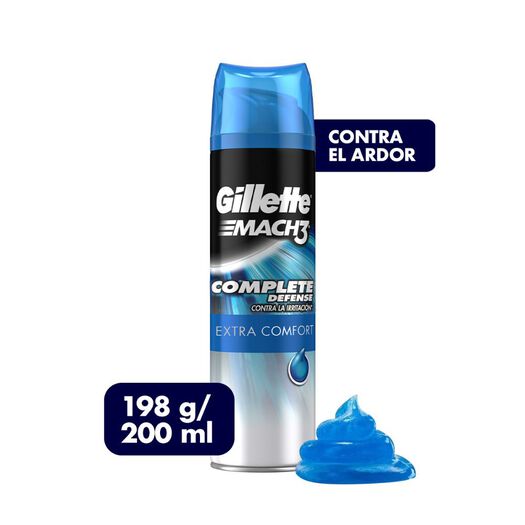 Gillette Gel De Afeitar Complete Defense Extra Comfort x 198 g, , large image number 0