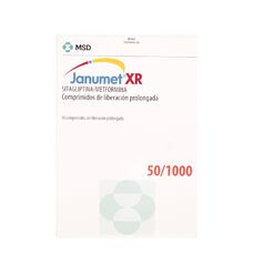 Janumet XR 50 mg/1000 mg x 56 Comprimidos de Liberación Prolongada