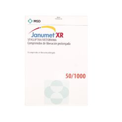 Janumet XR 50 mg/1000 mg x 56 Comprimidos de Liberación Prolongada