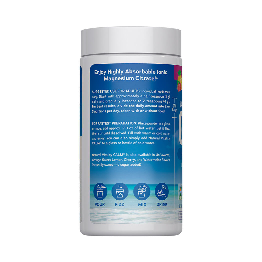 Natural Vitality Calm Magnesio sabor Frambuesa Lim&oacute;n 113g, , large image number 3