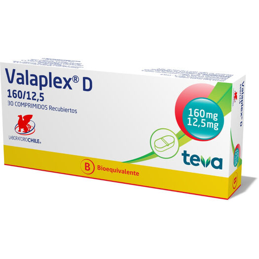 Valaplex D 160 mg/12.5 mg x 30 Comprimidos Recubiertos, , large image number 0