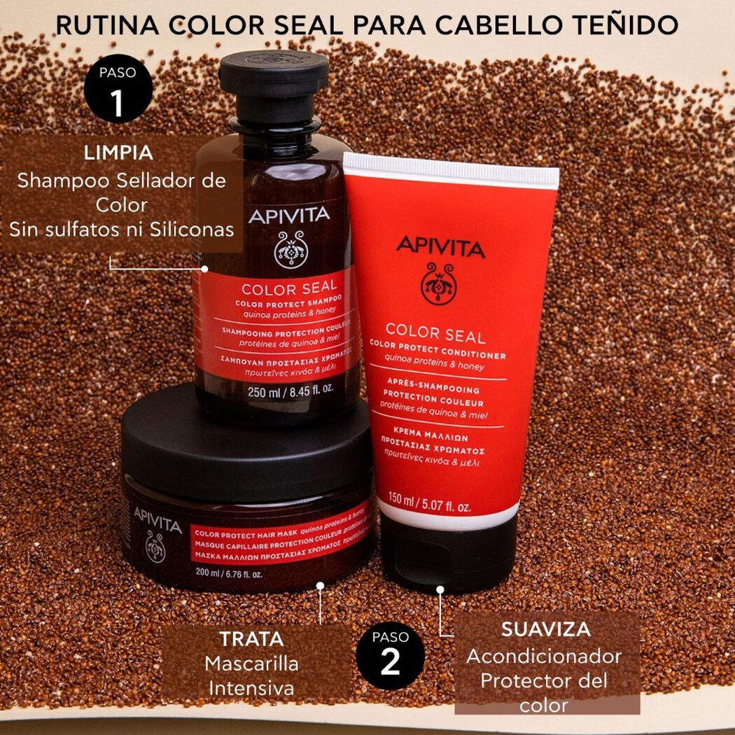 Mascarilla Capilar Apivita Quinoa y Miel 200 mL, , large image number 3