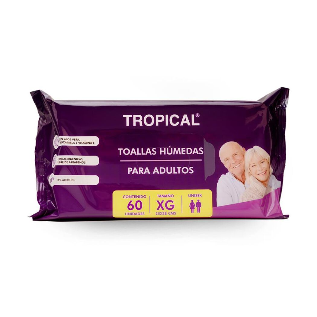 Toalla H&uacute;meda Adulto 60 unidades, , large image number 3