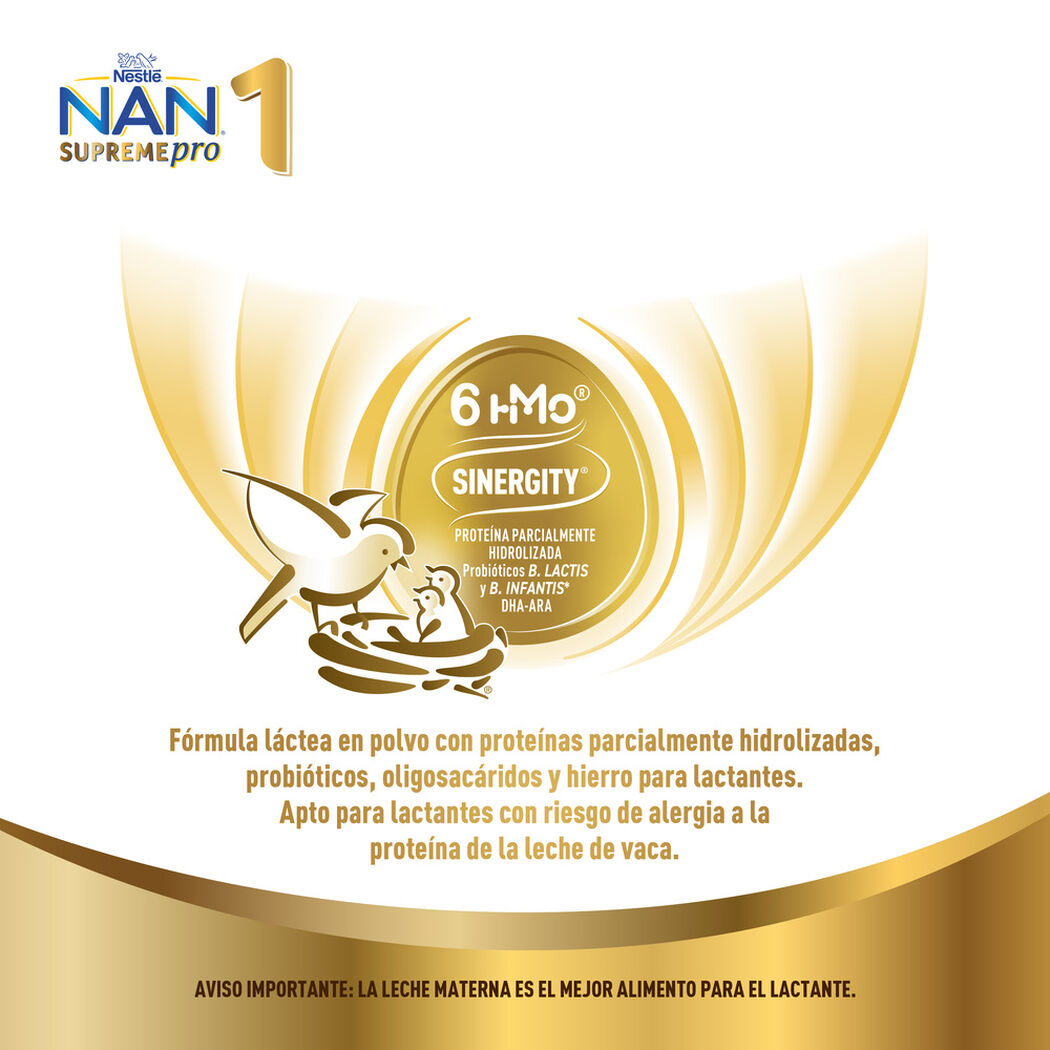 F&oacute;rmula Infantil Nan 1 Supreme Pro 800 g, , large image number 1