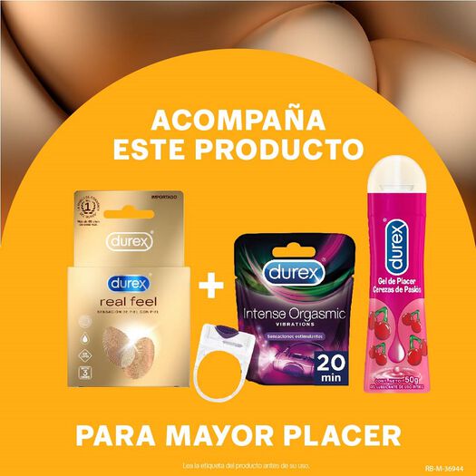Durex Condones Real Feel 3 unidades, , large image number 2