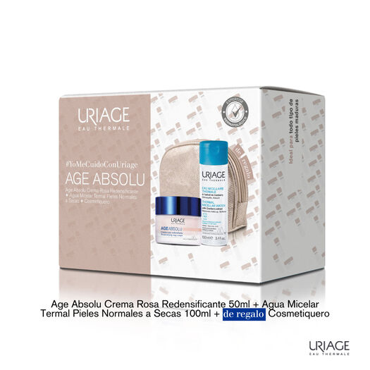 Pack Uriage AbeAbsolu  Rosa+Micelar+ Cosmetiquero, , large image number 1
