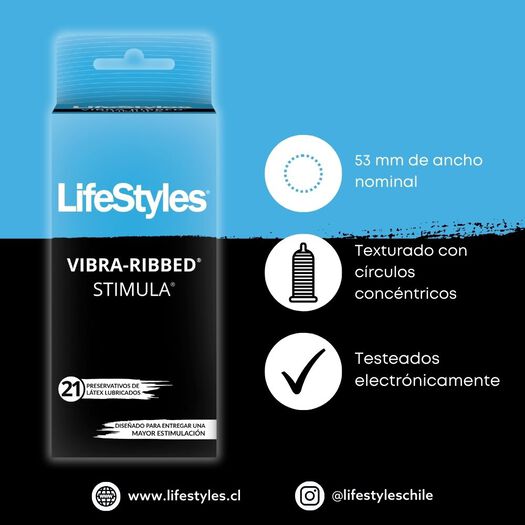 Lifestyles Vibra Ribbed-Lifestyles X21 U, , large image number 1