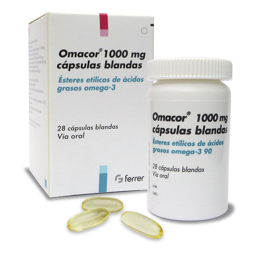 Omacor 1000 mg x 28 C&aacute;psulas Blandas, , large image number 0