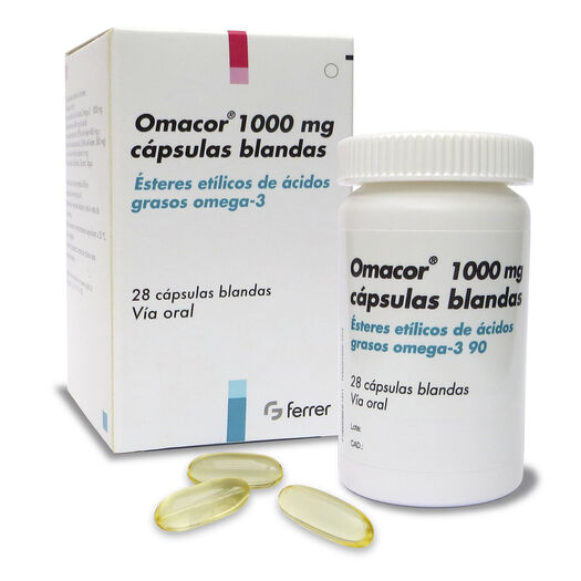 Omacor 1000 mg x 28 Cápsulas Blandas, , large image number 0