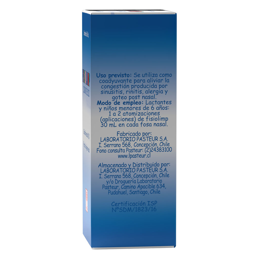 Fisiolimp 0,9 %  x 30 mL Soluci&oacute;n Nasal Para Nebulizacion, , large image number 1
