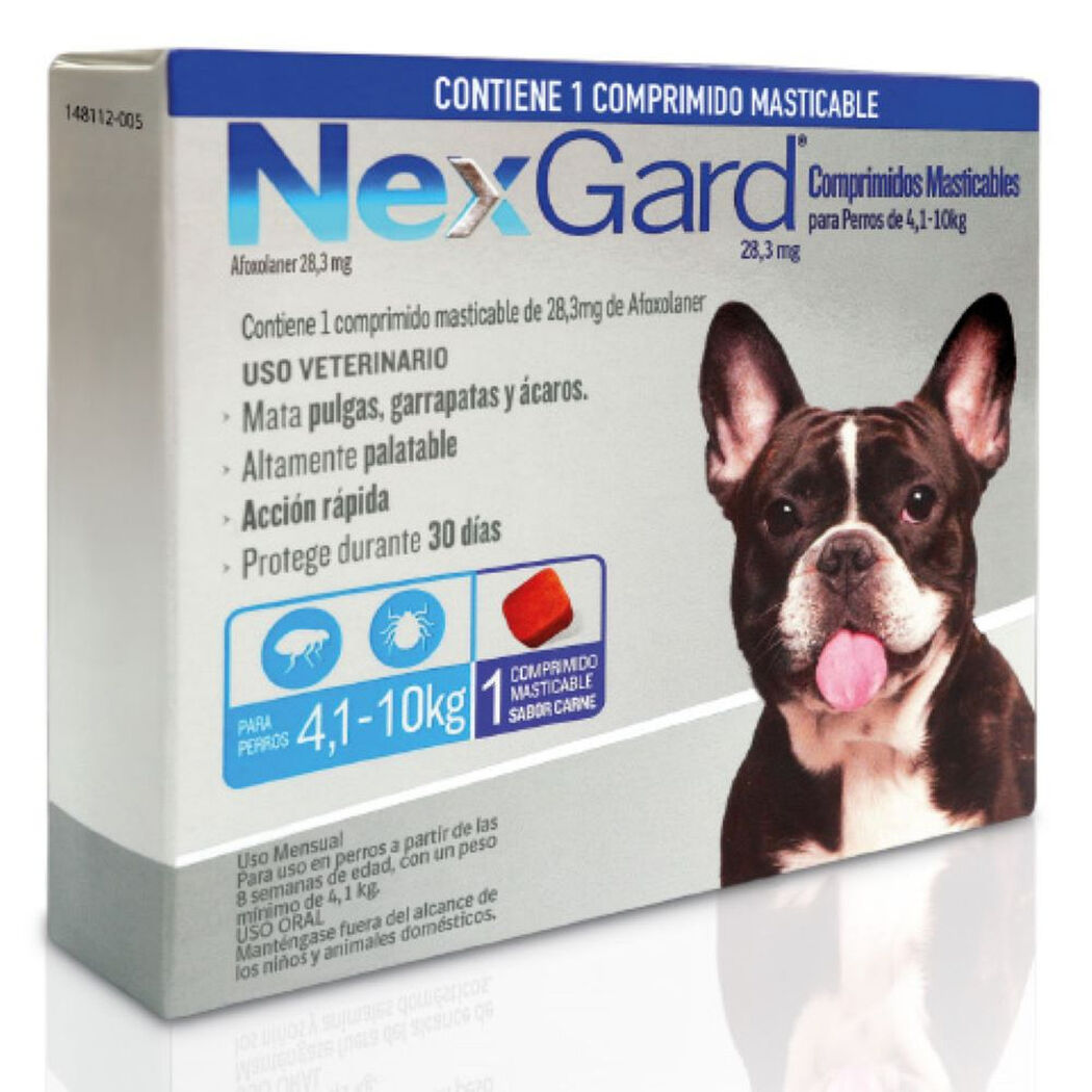 Nexgard 28.3 mg 4-10 kg 1 Comprimido, , large image number 0