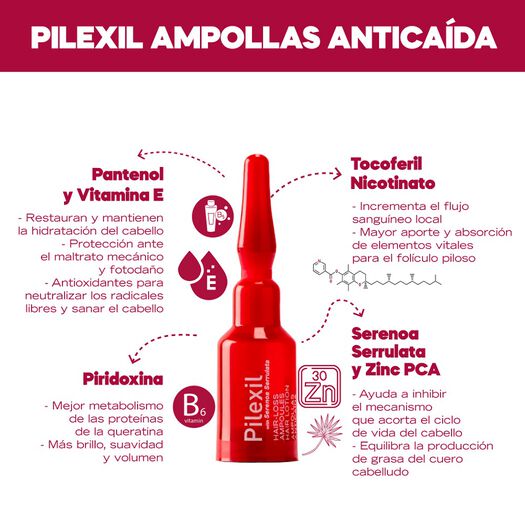 Pilexil Anticaida x 15 Ampollas, , large image number 1