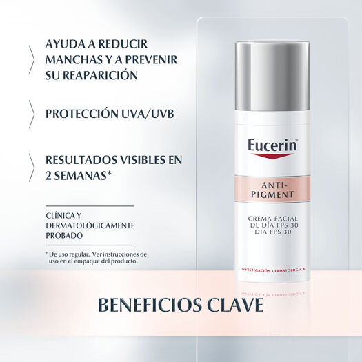 EUCERIN ANTI-PIGMENT CREMA FACIAL DE DÍA FPS 30 50ML, , large image number 1