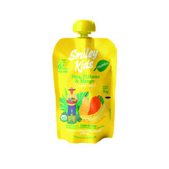 Compota Smiley Kids Pera Plátano y Mango 90 g
