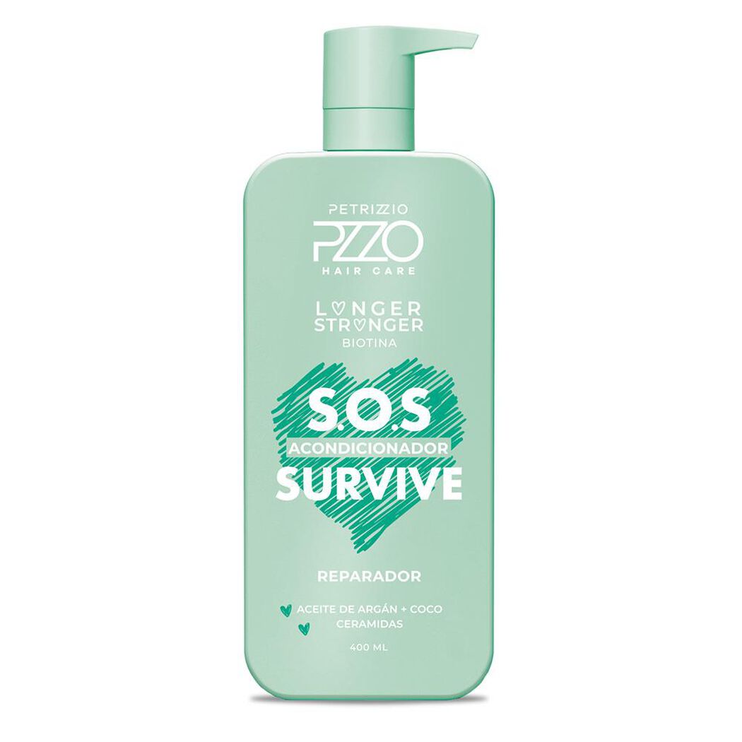 Acondicionador Petrizzio S.O.S Survive Reparador Argán Coco 400 mL, , large image number 0