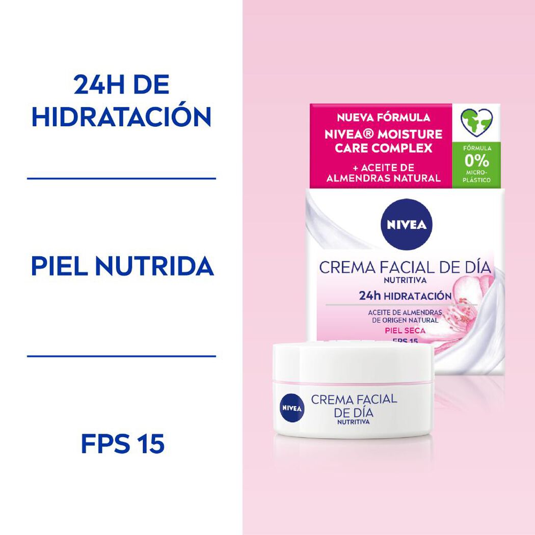 Crema Nivea Facial Día Piel Seca 50 mL, , large image number 2