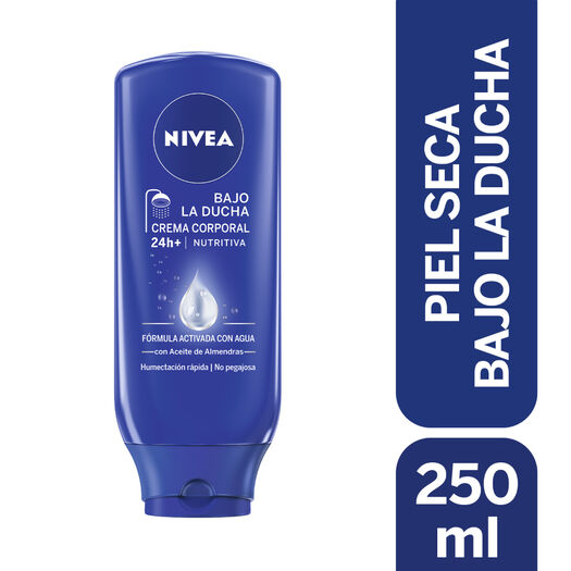 CREMA CORPORAL NIVEA BAJO LA DUCHA NUTRITIVA PIEL SECA 250ML, , large image number 0