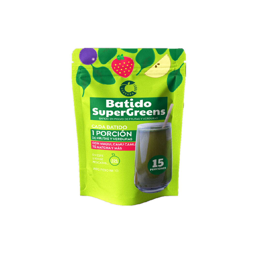Batido Verde Supergreens 180 Gr, , large image number 0