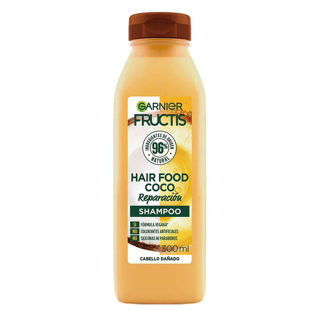 Shampoo Fructis Hair Food Coco Reparación 300 mL, , large image number 1