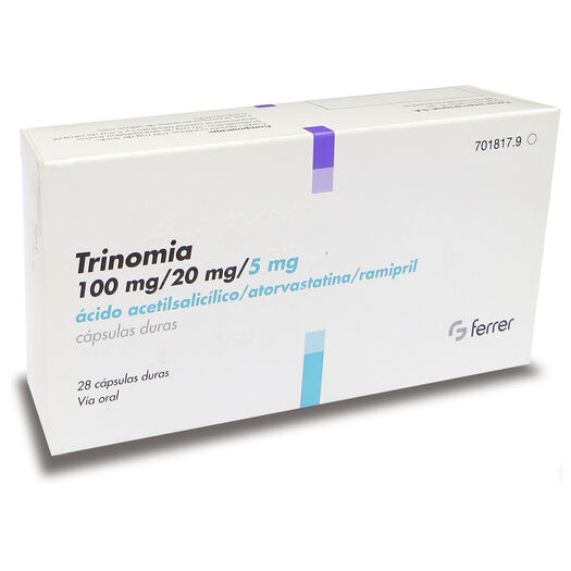Trinomia 100 mg/20 mg/5 mg x 28 Cápsulas, , large image number 0