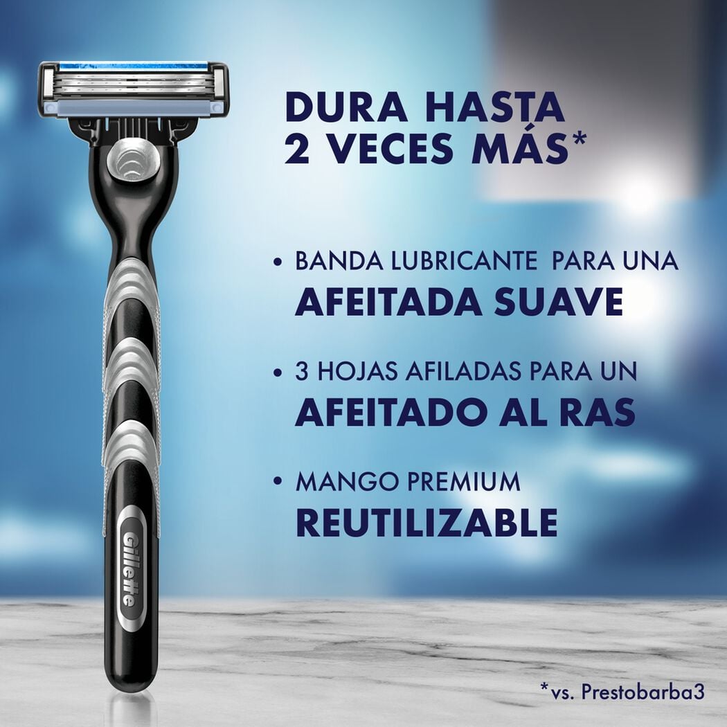 Repuesto M&aacute;quina de Afeitar Gillette Mach3 4 un, , large image number 1