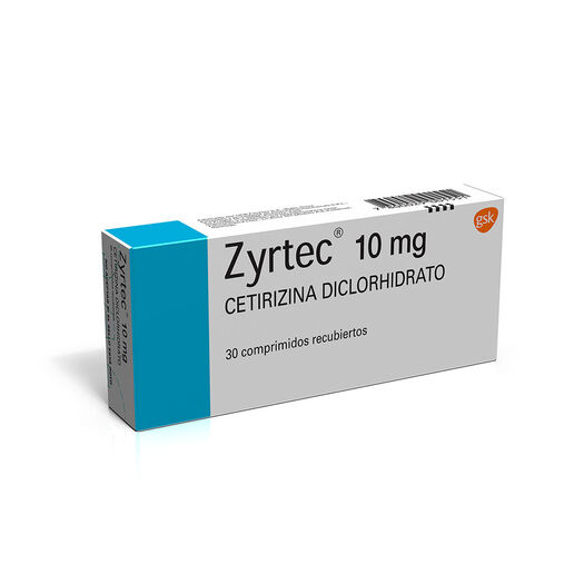 Zyrtec 10 mg x 30 Comprimidos Recubiertos, , large image number 0