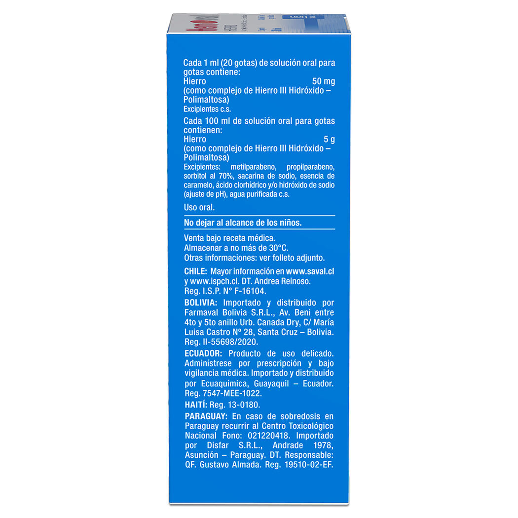 Hemoval 50 mg/ml x 30 ml Solución Oral para Gotas, , large image number 1