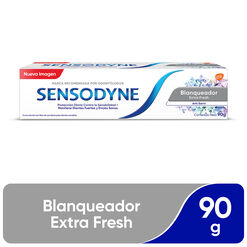 Sensodyne Blanqueador Extra Fresh Crema Dental de uso diario para dientes sensibles, 90g