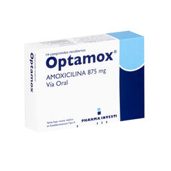Optamox 875 mg x 14 Comprimidos Recubiertos