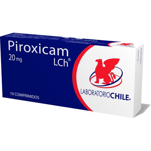 Piroxicam 20 mg x 10 Comprimidos CHILE, , large image number 0