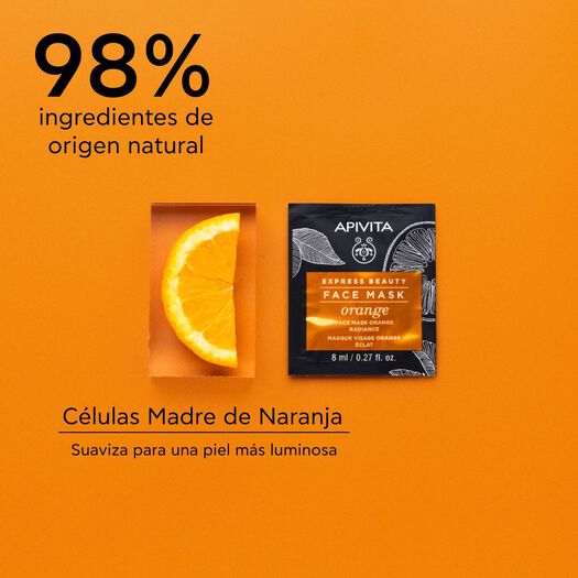 Mascarilla Iluminadora con Naranja de rostro 2x8ml Apivita, , large image number 3