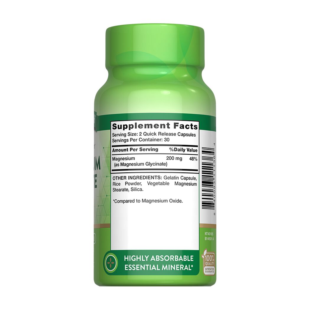 Magnesio Glicinato Nature's Truth 665Mg 60 un, , large image number 2