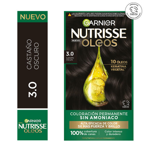 Tintura Nutrisse Oleos 3.0 Castaño Oscuro, , large image number 0