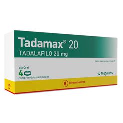 Tadamax 20 mg x 4 Comprimidos