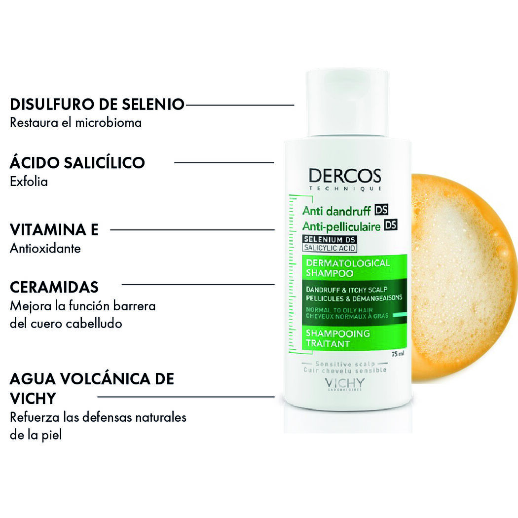Shampoo Dercos Anti Vichy Caspa 75 Ml, , large image number 1