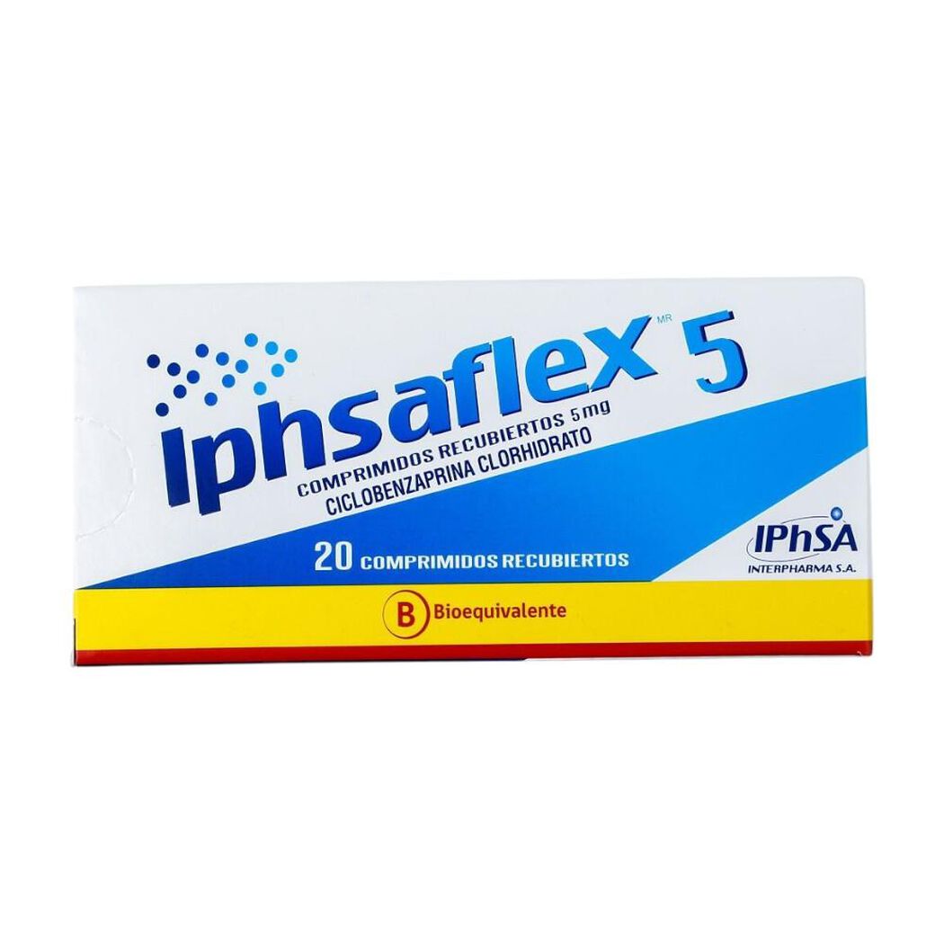 Iphsaflex 5 mg x 20 Comprimidos Recubiertos, , large image number 0