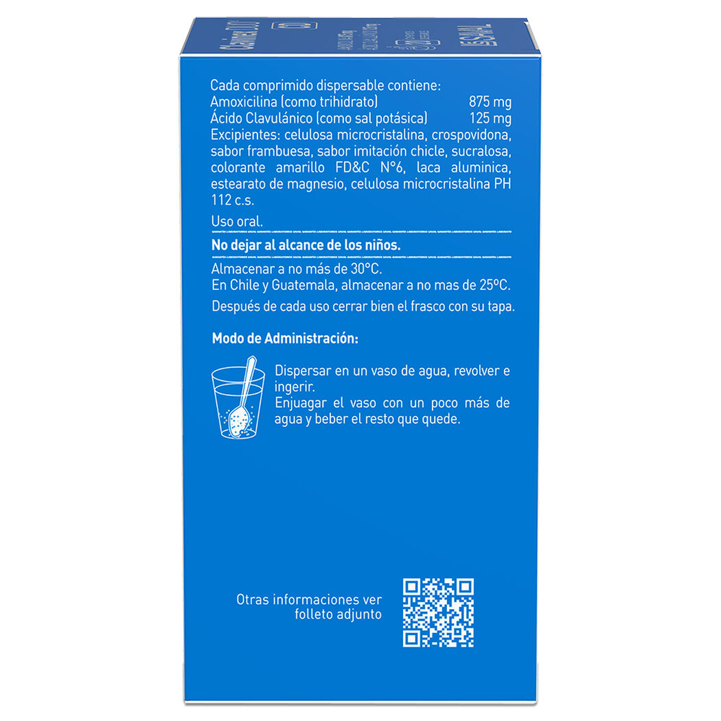 Clavinex Duo CD 875 mg/125 mg x 20 Comprimidos Dispersables, , large image number 1