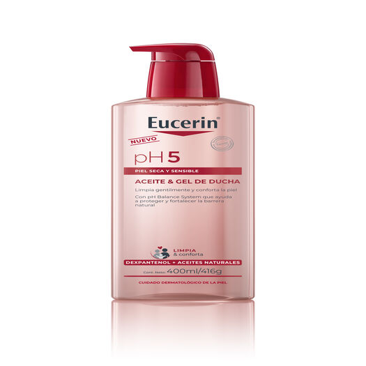 EUCERIN Aceite & Gel de Ducha Corporal ph5 400ml, , large image number 0