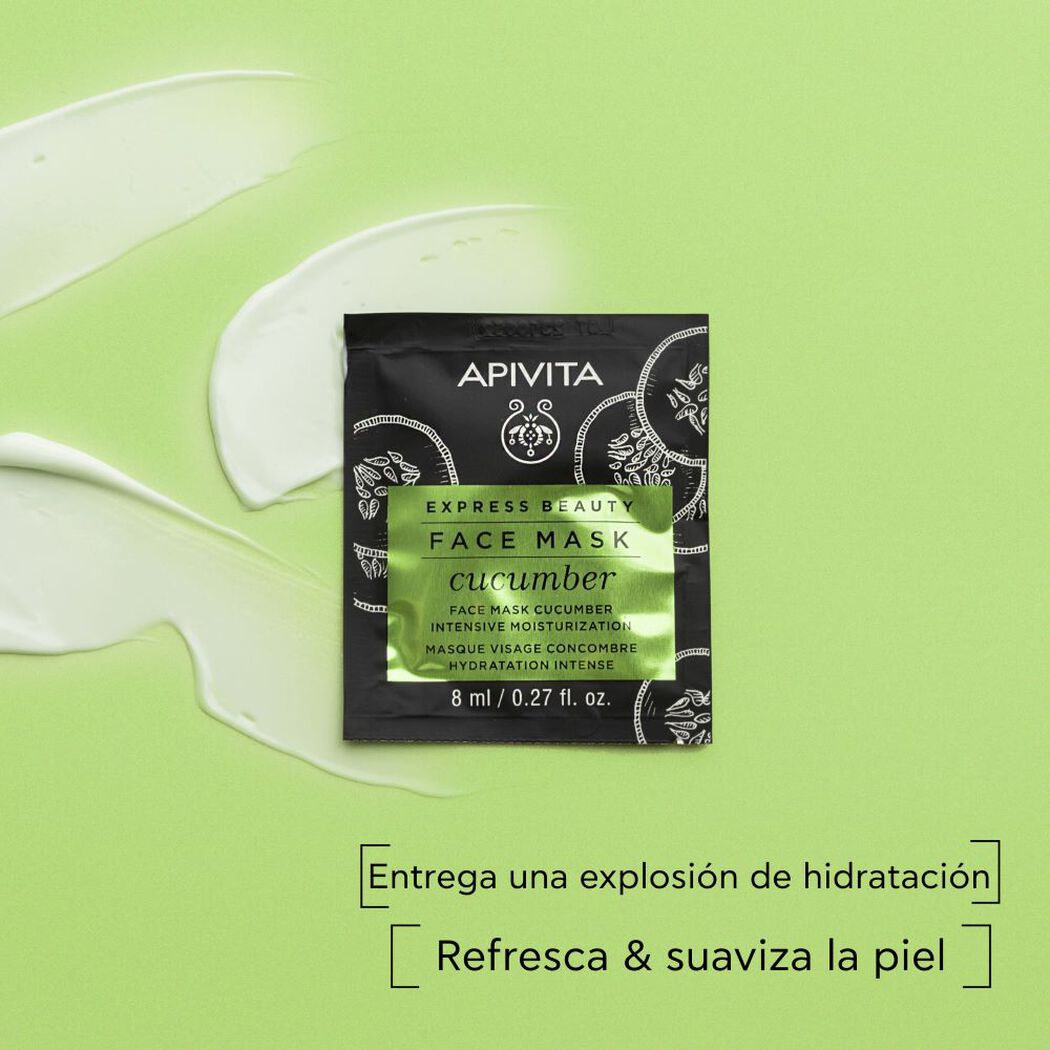 Mascarilla Hidratante con Pepino 2x8ml Apivita, , large image number 2