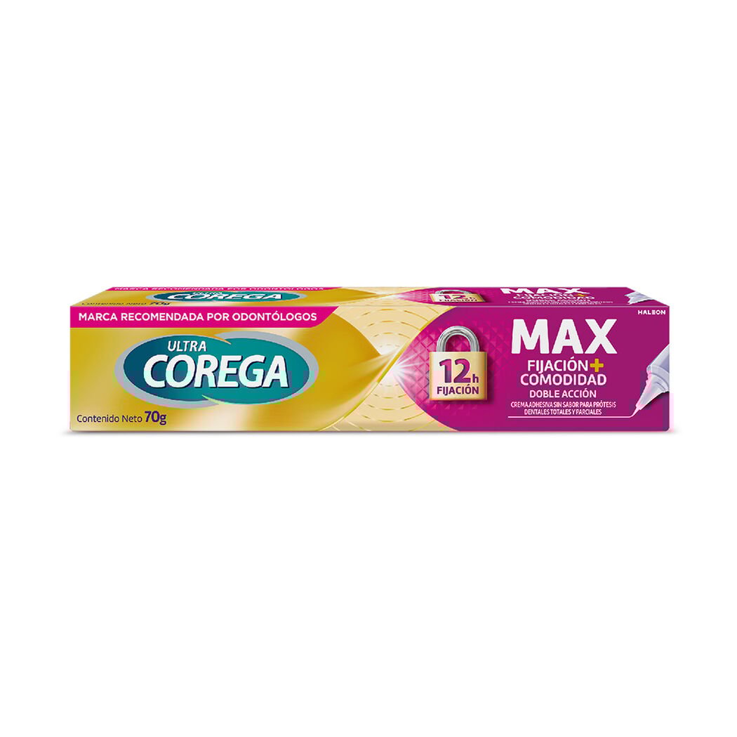 Adhesivo Corega Ultra Protesis Dentales Max Fijación Comodidad 70 g, , large image number 0