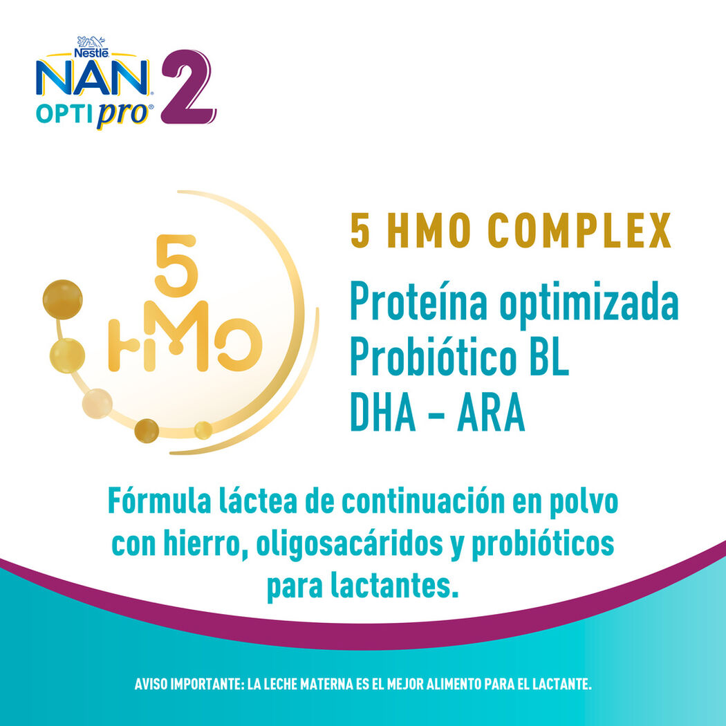 F&oacute;rmula Infantil Nan 2 Optipro 800 g, , large image number 1
